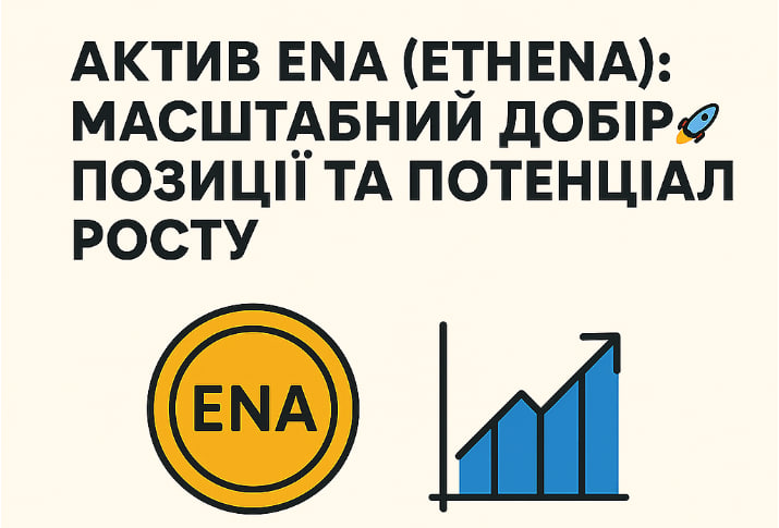 АКТИВ ENA (ETHENA): МАСШТАБНИЙ ДОБІР ПОЗИЦІЇ ТА ПОТЕНЦІАЛ РОСТУ 🚀