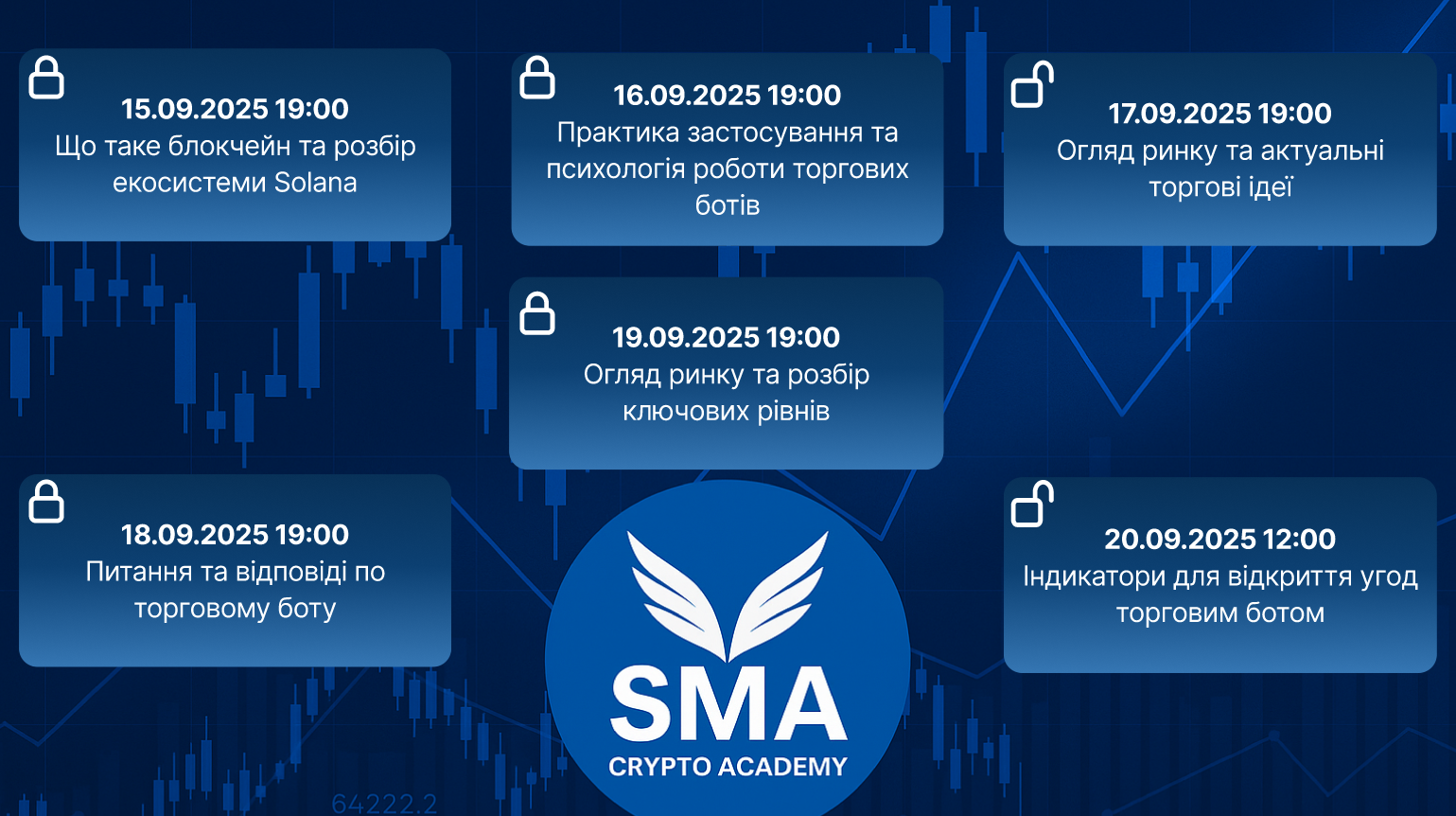 Графік стрімів SMA 15.09-20.09