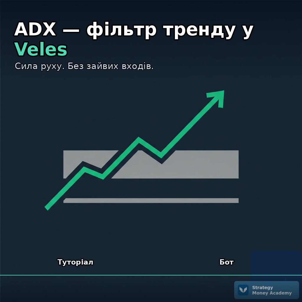 📐 ADX у Veles: як виміряти СИЛУ тренду і не торгувати в боковику