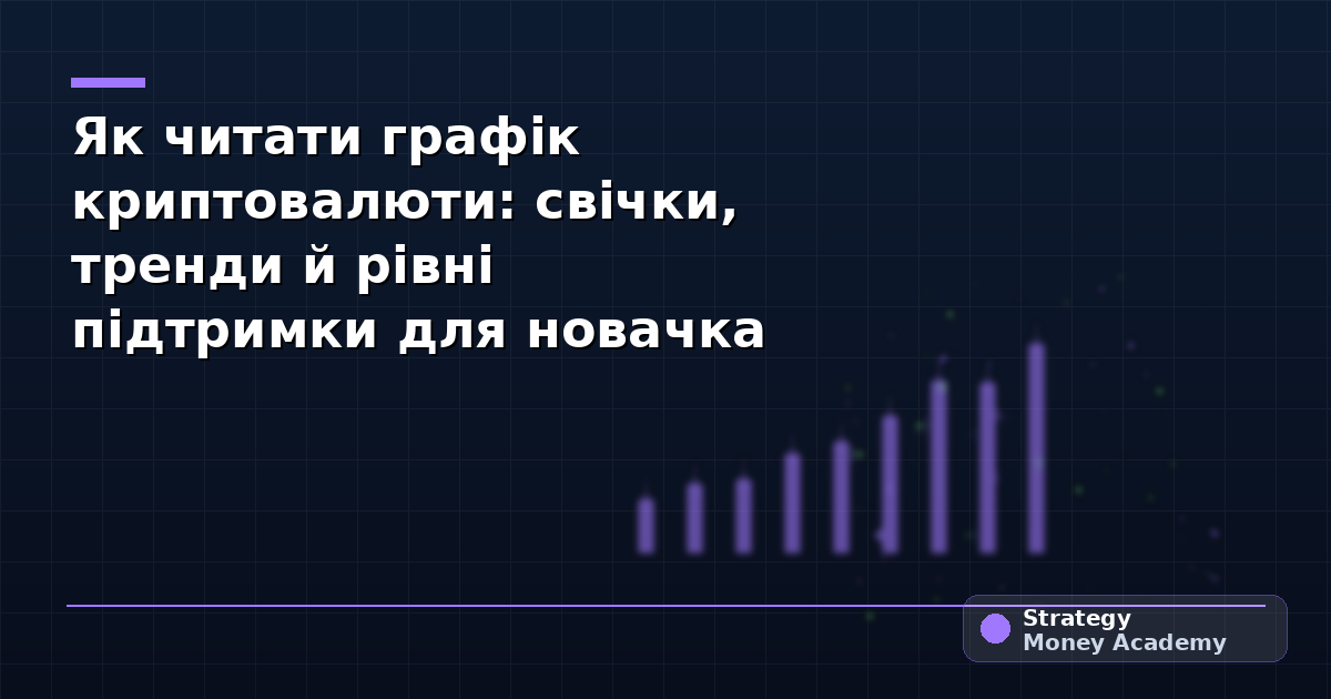 Як читати графік криптовалюти: свічки, тренди й рівні підтримки для новачка