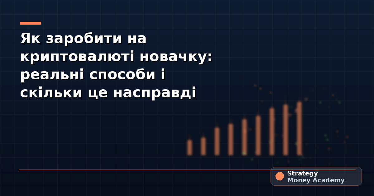 Як заробити на криптовалюті новачку: реальні способи і скільки це насправді