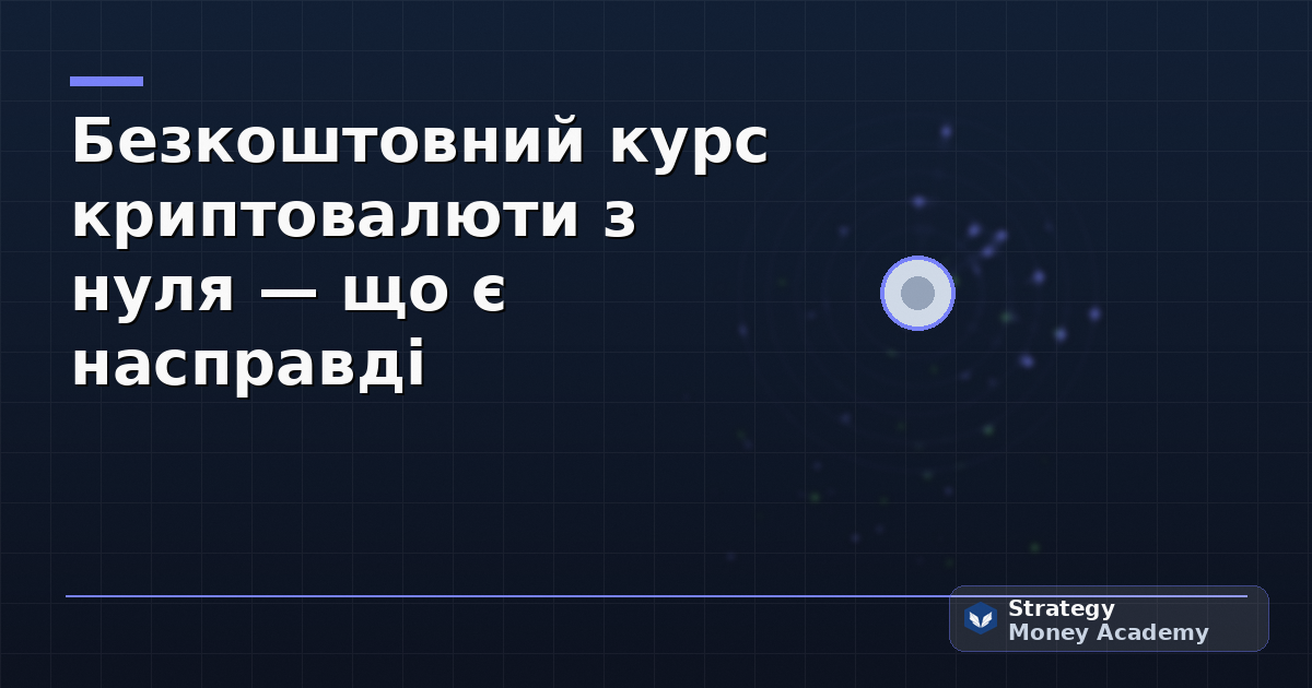 Безкоштовний курс криптовалюти з нуля — що є насправді