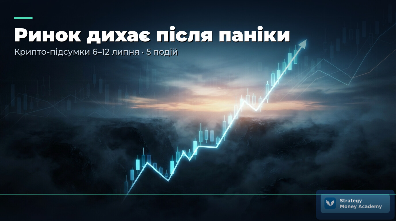 📊 Крипто-тиждень 6–12 липня: 5 подій, що витягли ринок зі страху