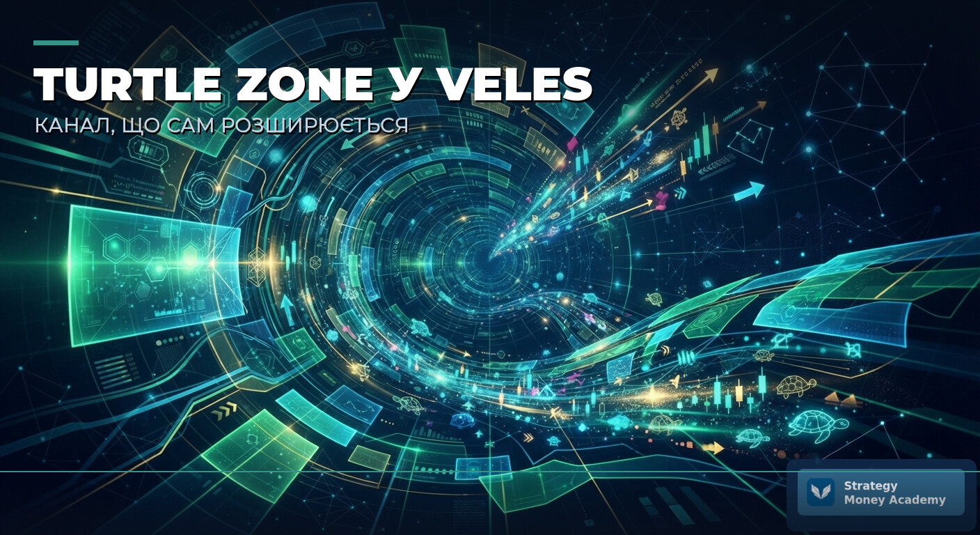 🐢 Turtle Zone у Veles: канал, який сам розширюється, коли ринок починає трясти