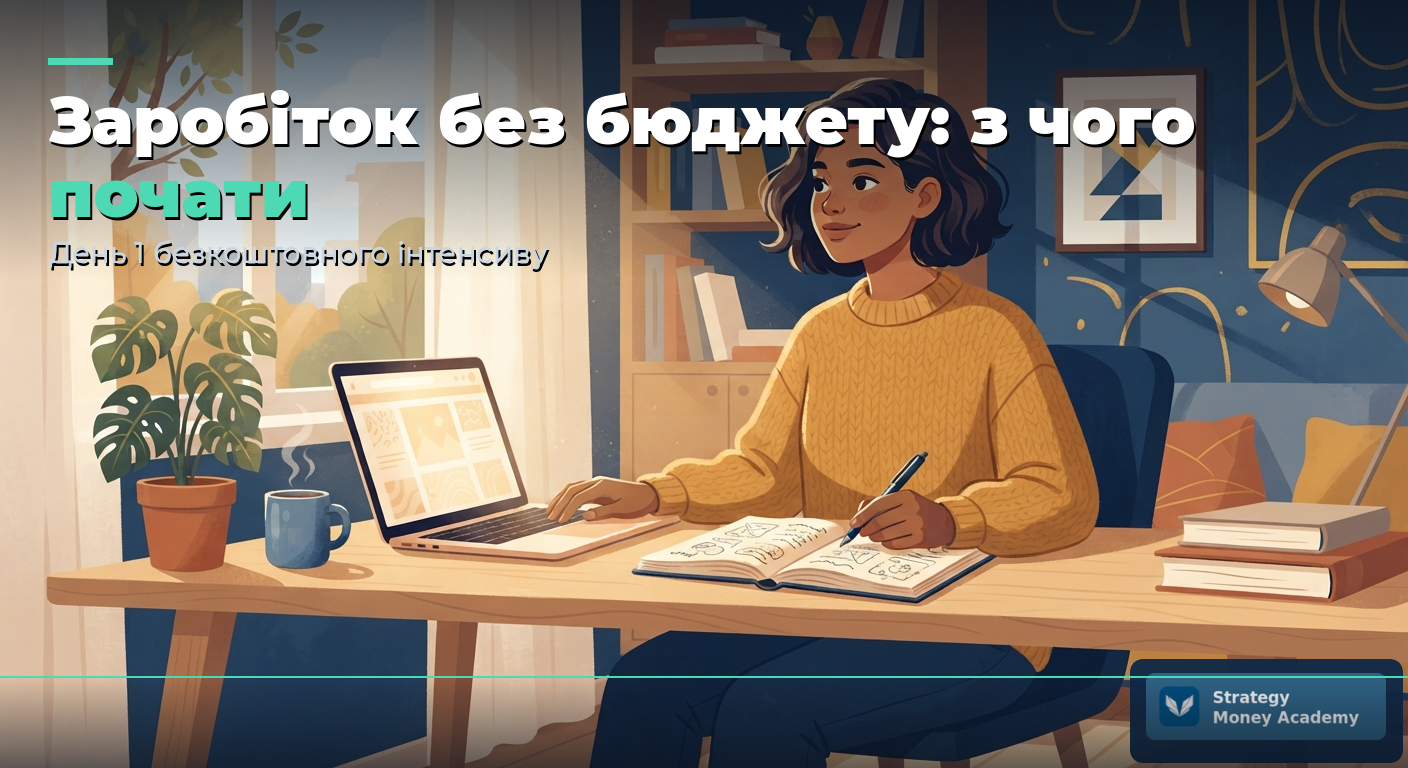 Заробіток без бюджету: з чого почати новачку — День 1 безкоштовного інтенсиву